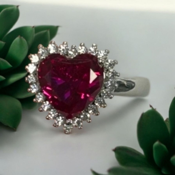 Suzy Levian Jewelry - ❤▪️Suzy Levian ▪️ Sterling Silver Cubic Zirconia Engagement Ring Sz 7